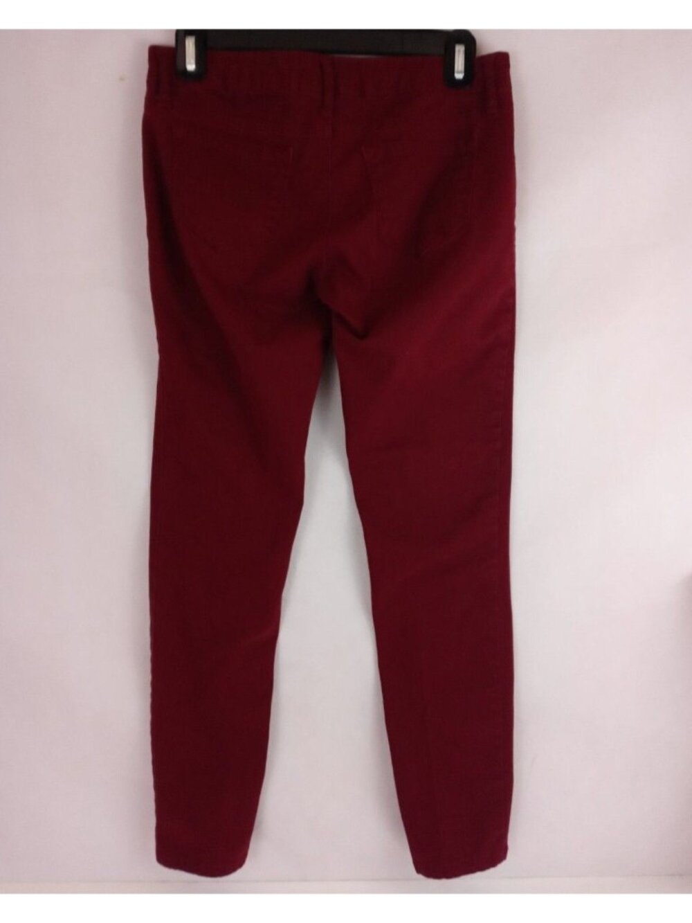 Refuge Women's Burgandy Wine Colored Denim Skin Tight Legging Size 8